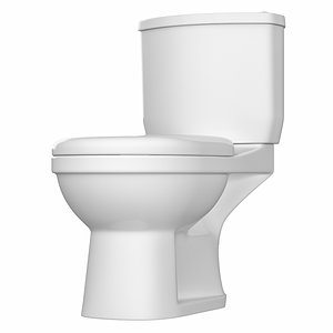 piece toilet 3D