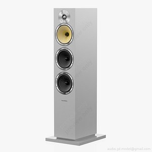 floorstanding bowers wilkins cm 3d model