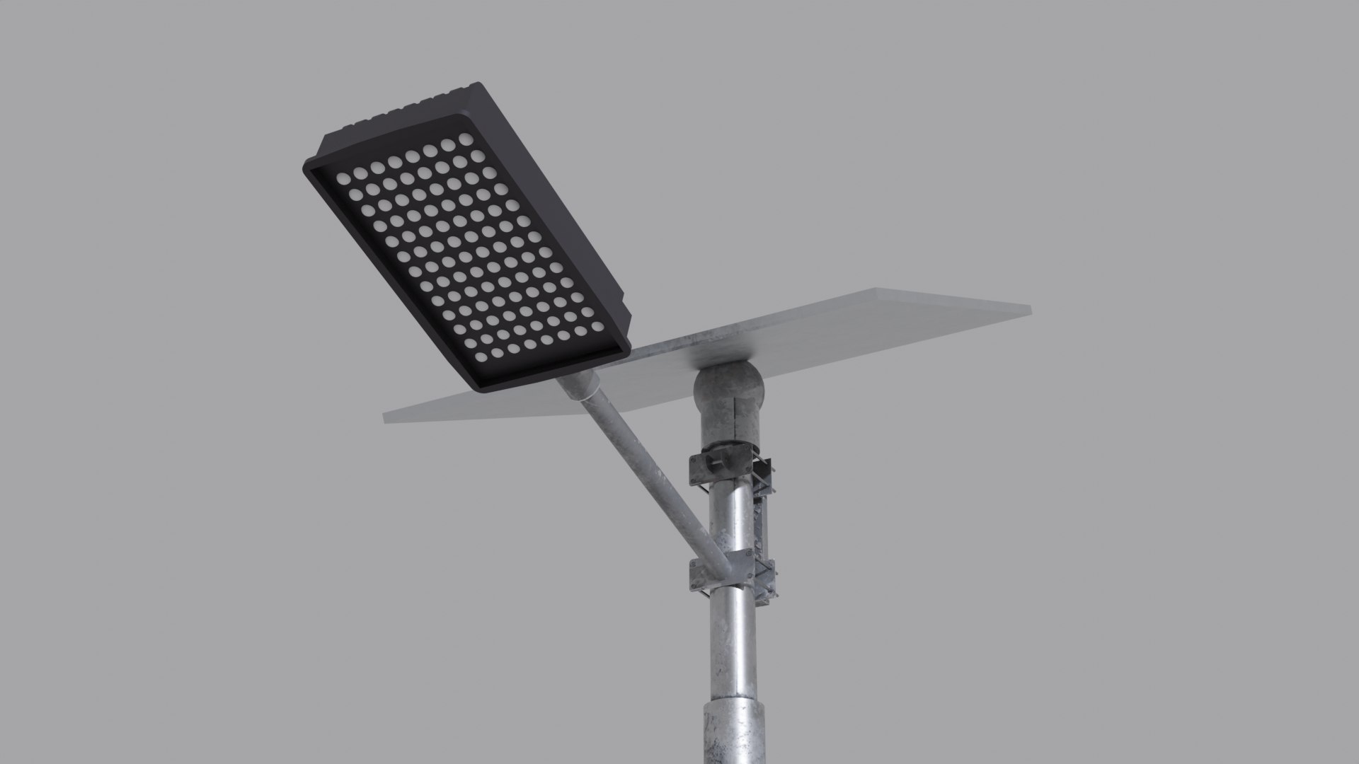 Realistic Solar Street Lamp 3D Asset Model - TurboSquid 2271737