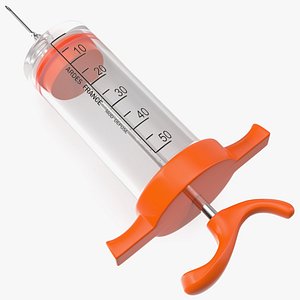 3D Veterinary Vaccine Syringe ARDES 50ml model