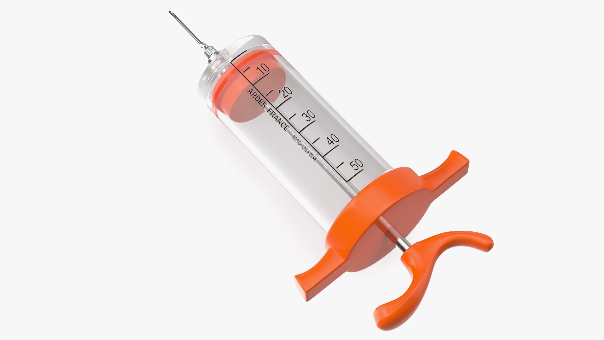 Veterinary Vaccine Syringe ARDES 50ml 3D model preview
