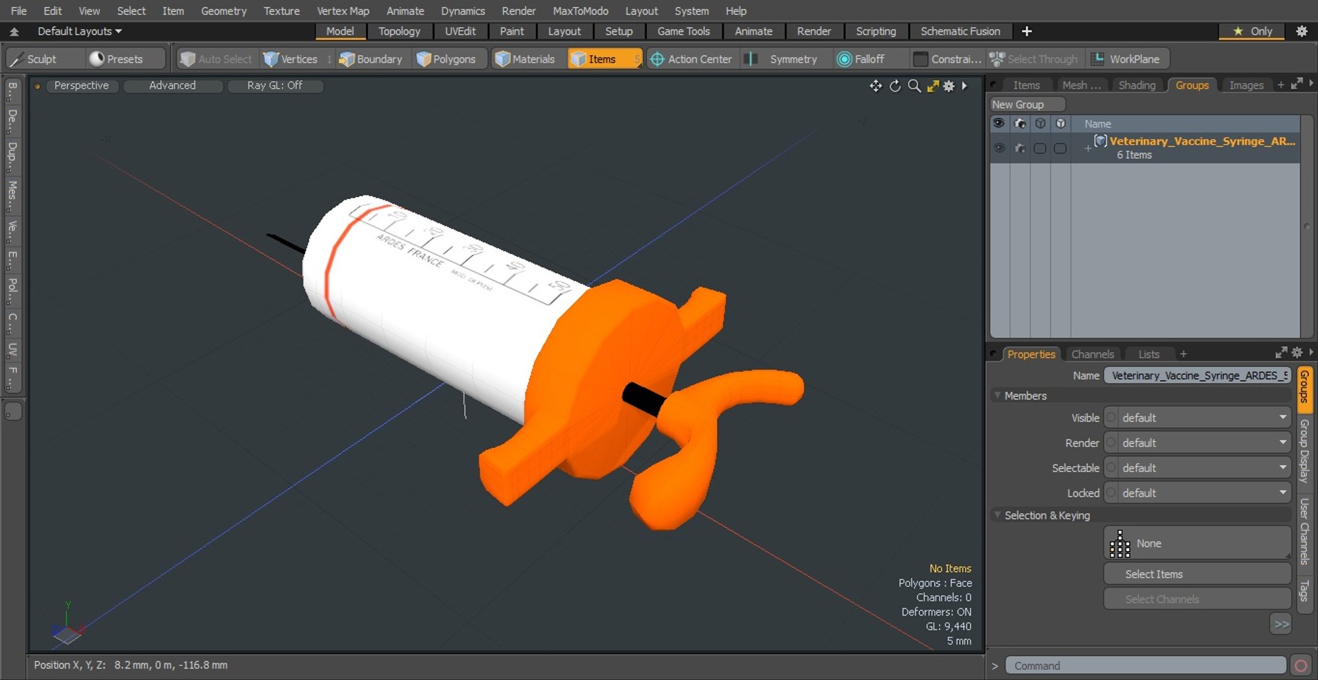 3D Veterinary Vaccine Syringe ARDES 50ml Model - TurboSquid 1882190