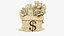 3D Money Bags Collection V31 model