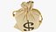3D Money Bags Collection V31 model