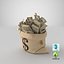3D Money Bags Collection V31 model