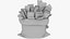3D Money Bags Collection V31 model