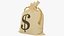 3D Money Bags Collection V31 model