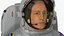 Kombinezon astronauty z uzbrojoną postacią męską