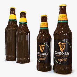 Guinness Foreign Extra Stout Bottles Black Set