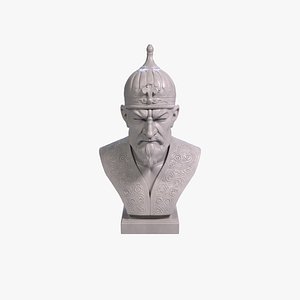 Tamerlane  Bust Sculpture Timur Bust Printable STL File