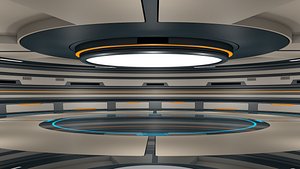 3D Sci Fi Room Interior