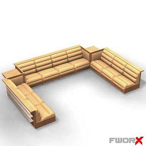 3d waiting sofa