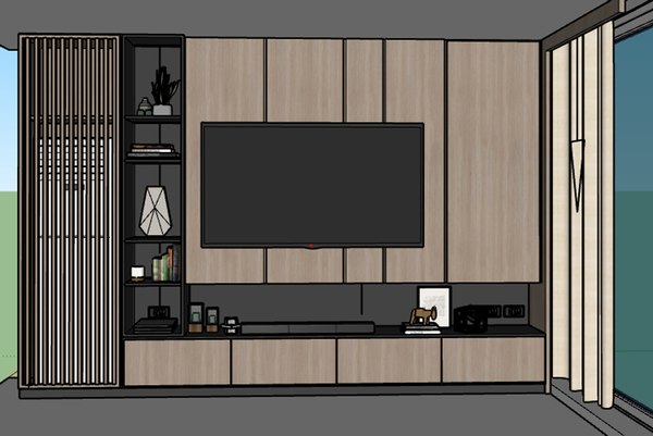 Tv Unit 3d Model Turbosquid 173