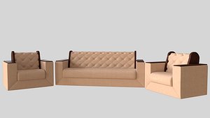 3D living room sofa