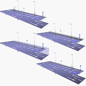 Car Parking Lots SET v5