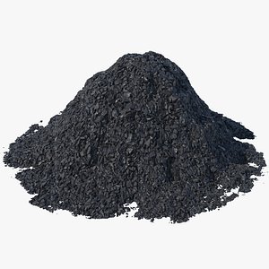 3D Coal  PBR material model