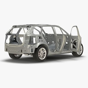 SUV Frame with Chassis Rigged 2 for Cinema 4D