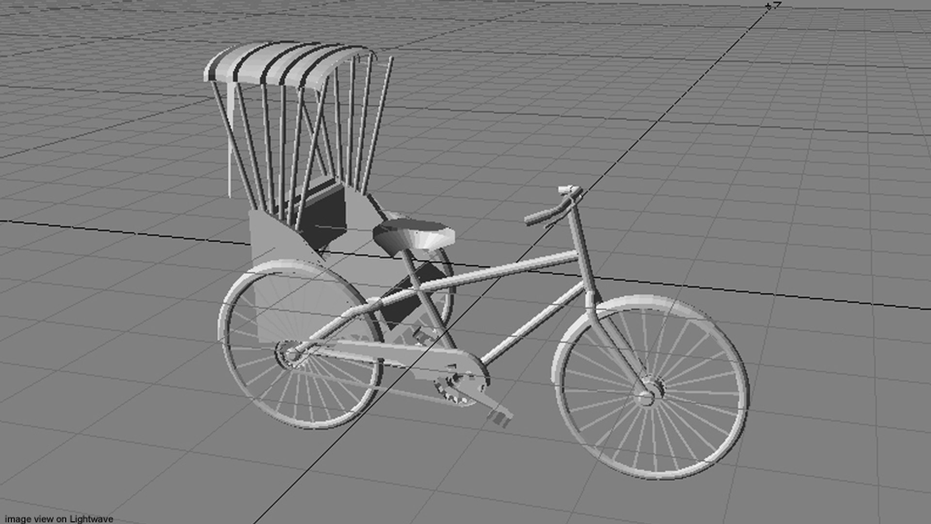 3d Model Rickshaw