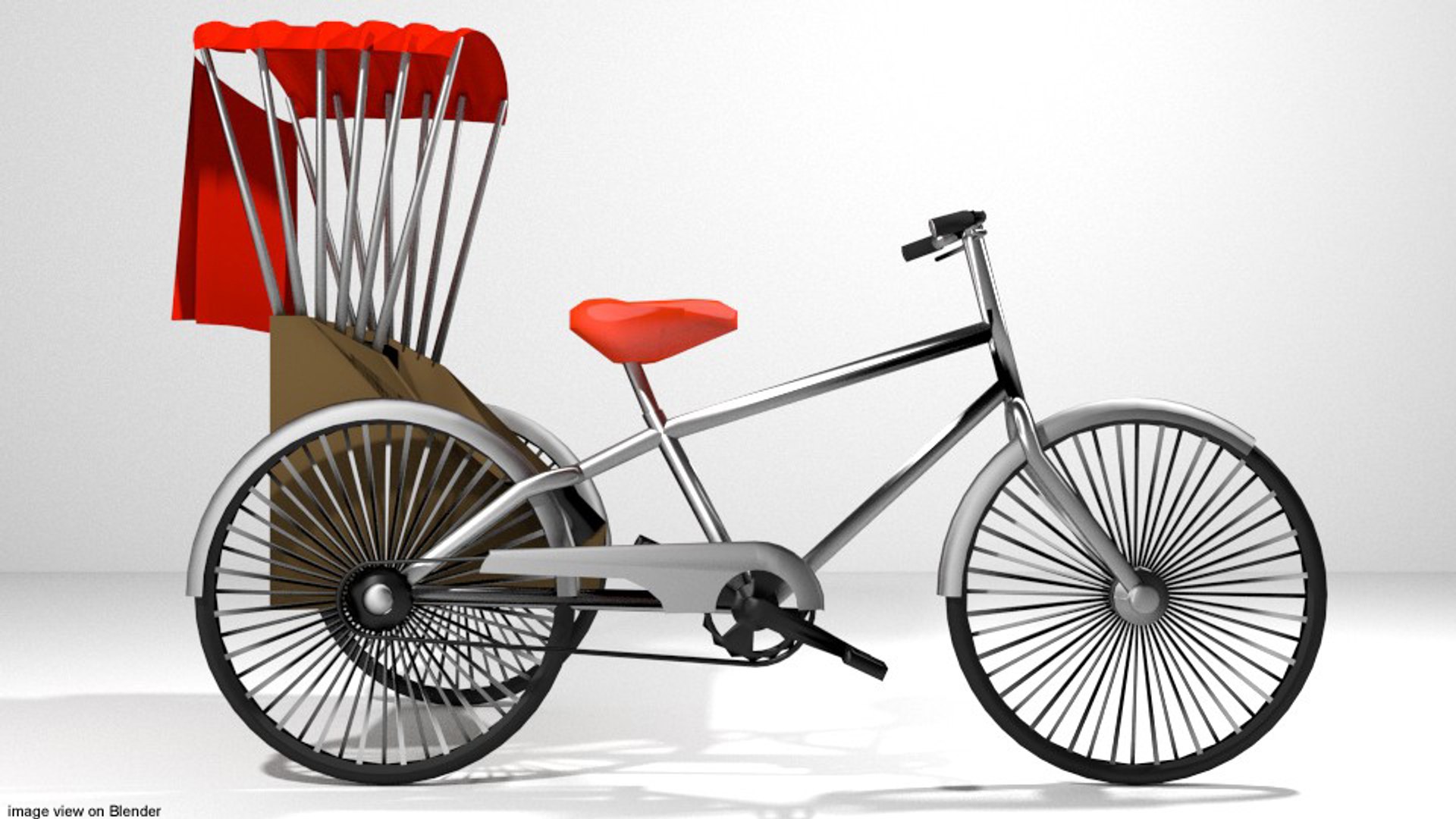 3d Model Rickshaw