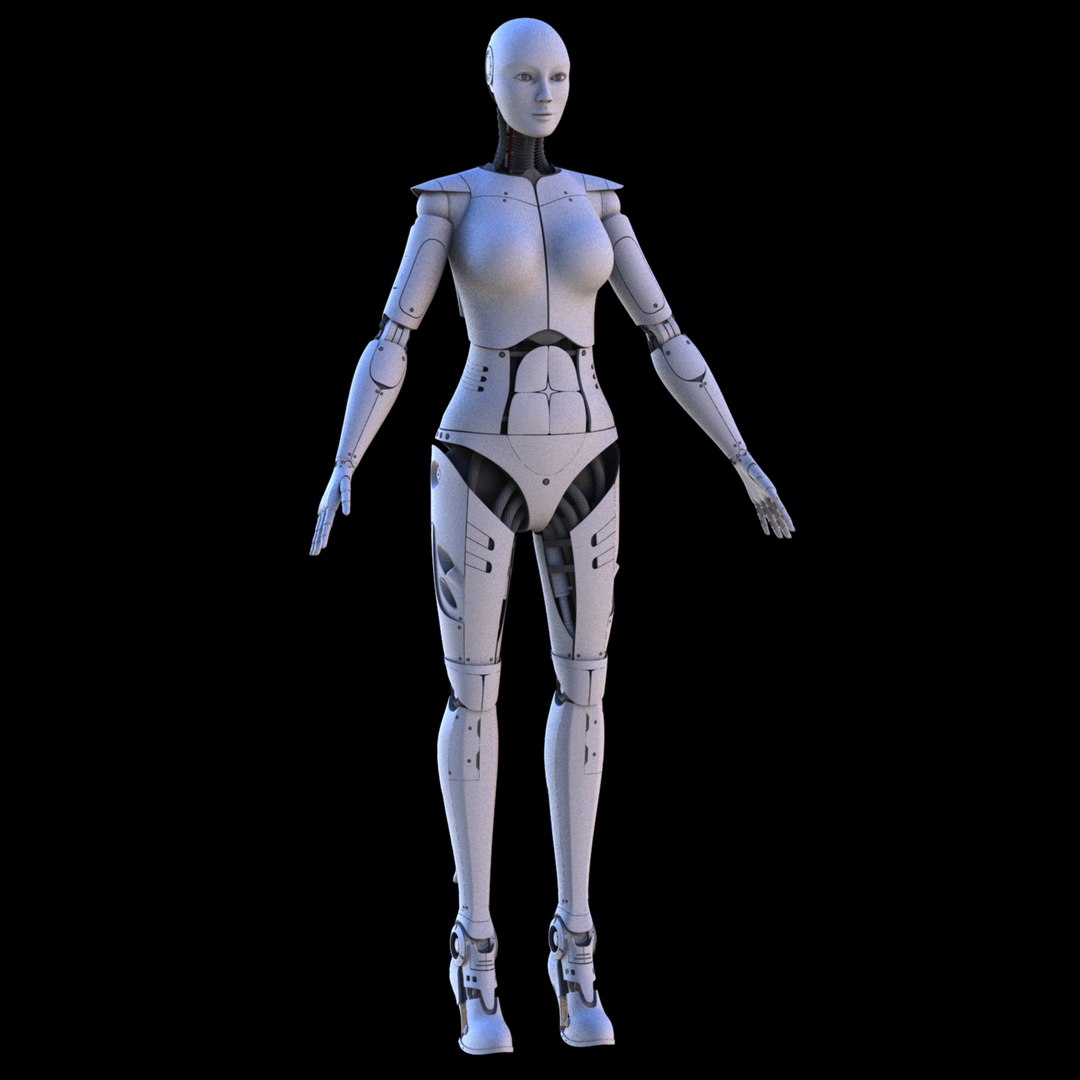 3D female robot model - TurboSquid 1331220