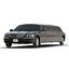 3d stretch car limousine black