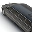3d stretch car limousine black