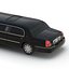 3d stretch car limousine black