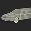 3d stretch car limousine black