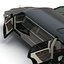 3d stretch car limousine black