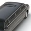 3d stretch car limousine black