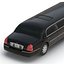3d stretch car limousine black