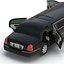 3d stretch car limousine black