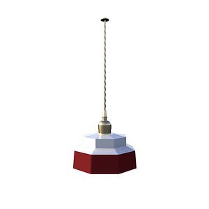 3D Hanging lamp - pendente  hexagonal