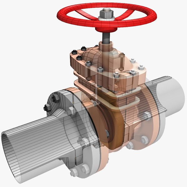 modelo 3d Válvula de compuerta 1 - TurboSquid 1025212