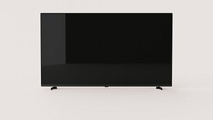 Modern Flat-Screen Television with Dual Stand Feet 3D model