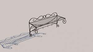 forged clothes hanger 3D model
