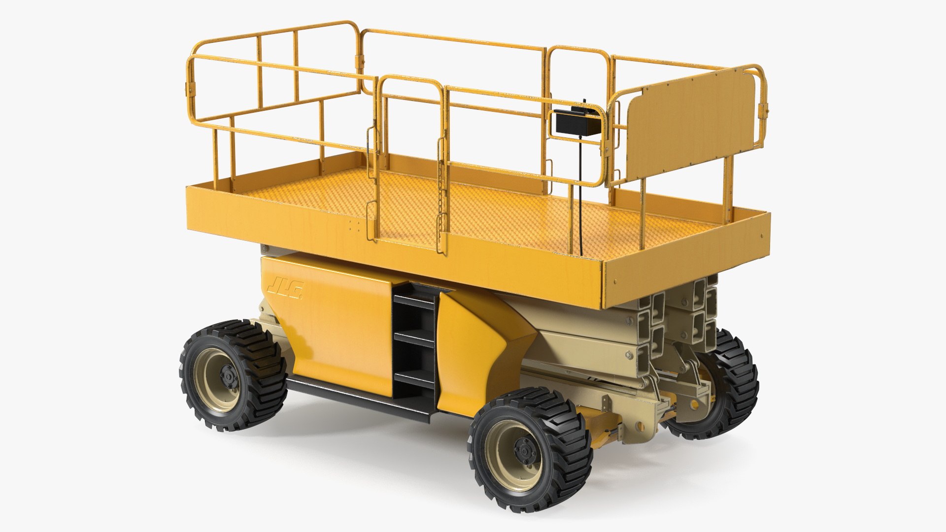 Industrial Heavy Duty Scissor Lift 3D model preview