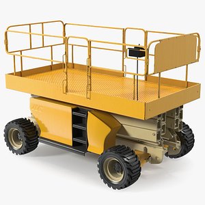 3D model Industrial Heavy Duty Scissor Lift