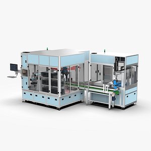 Automaitc Lithium Battery Air Tightness Testing Machine 3D model