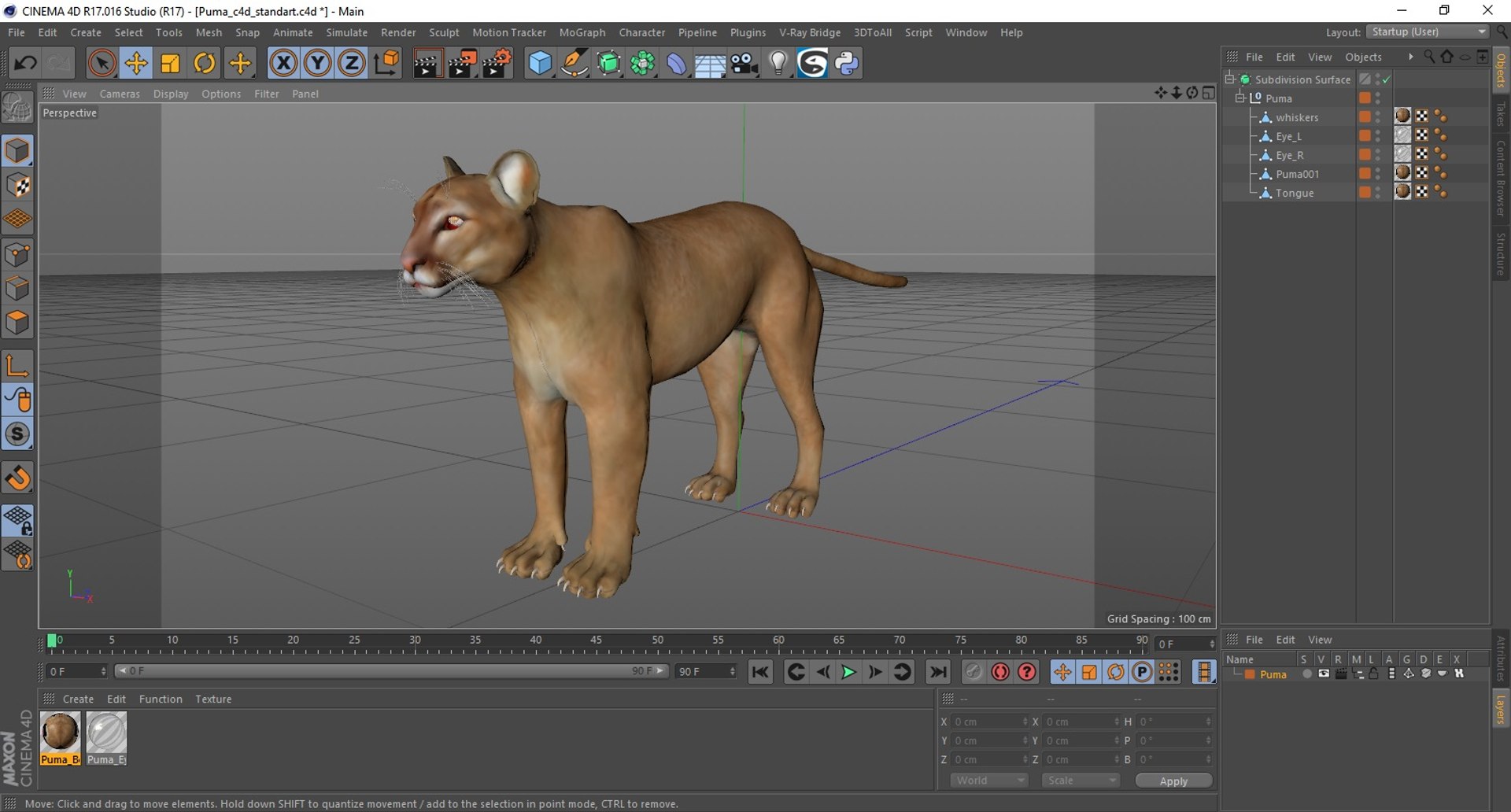 3D Puma Model - TurboSquid 2230637