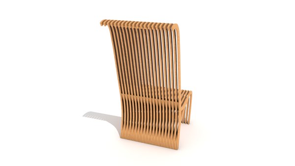 3D modern light wood slats model - TurboSquid 1282224