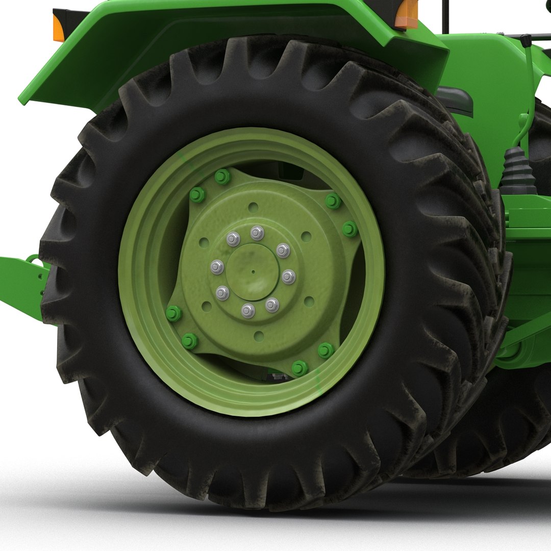 3d Model Of Generic Tractor Rigged