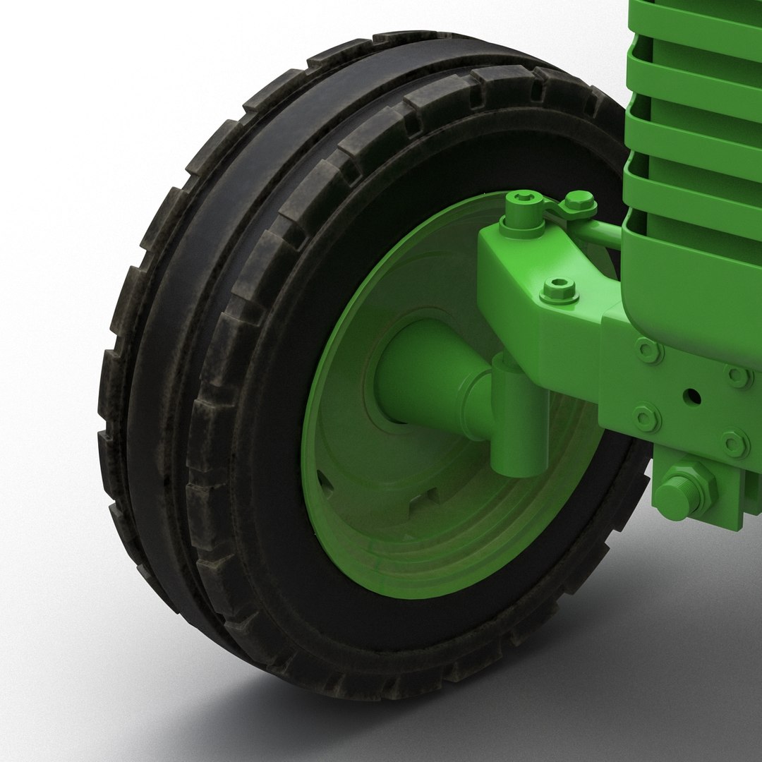 3d Model Of Generic Tractor Rigged