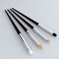 4 Cosmetic Makeup Brushs