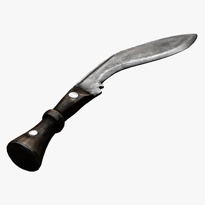 kukri knife 3d model
