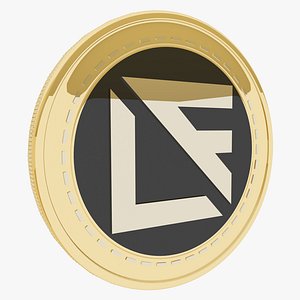 Litecoin Finance Cryptocurrency Gold Coin 3D model