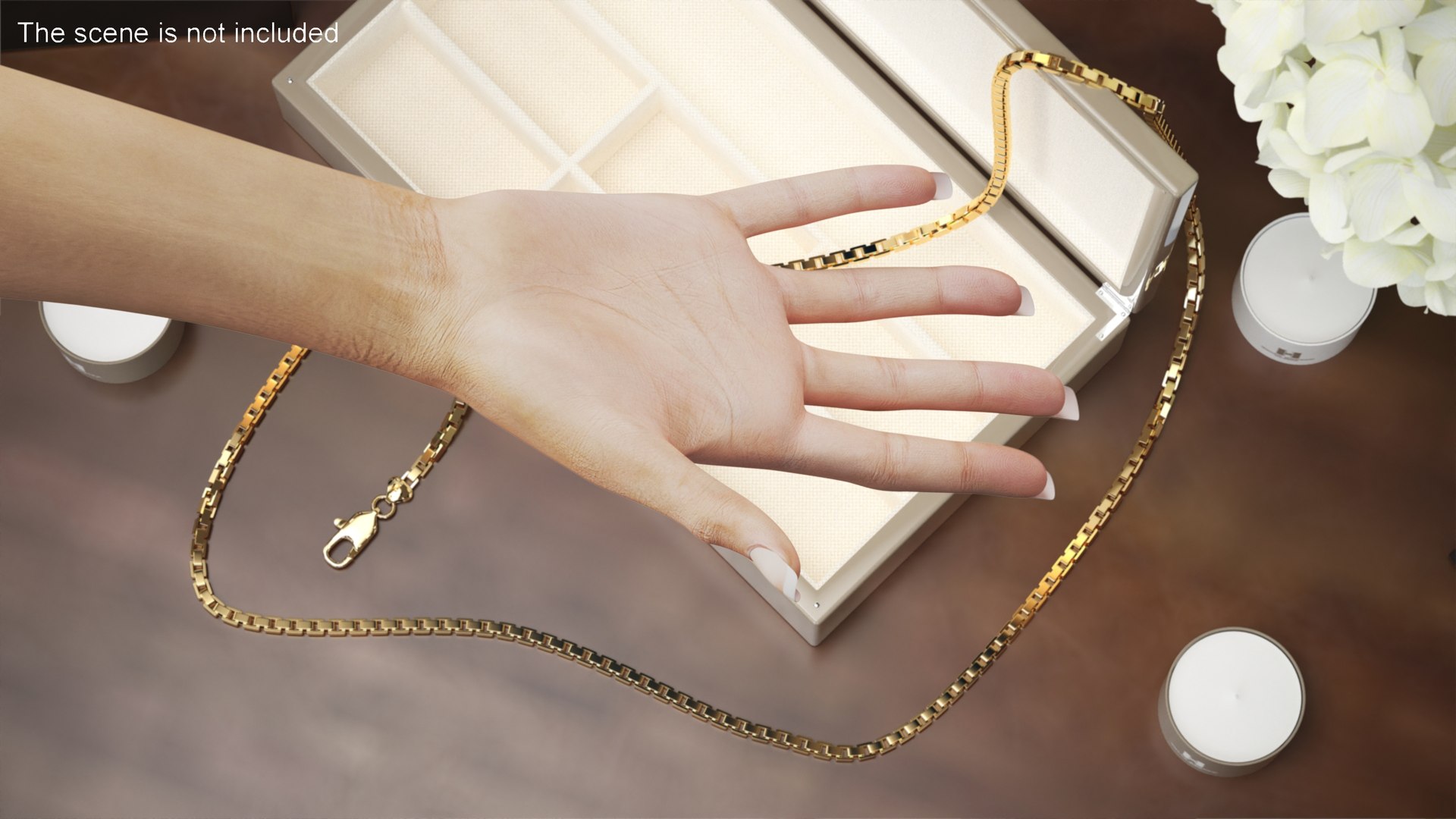 Woman Hand Rigged for Cinema 4D 3D model preview