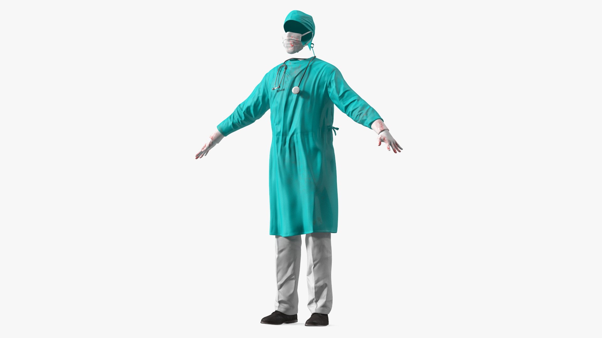 Surgeon Costume Model TurboSquid 2134068