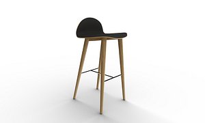 3D nam wood bar stool model