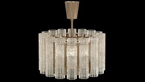 Murano Chandelier Barovier e Toso Italy 1960s 3D model